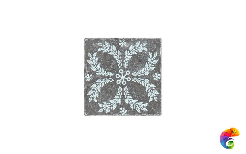 Декор BLACK MARBLE MOTIF №5 (Черный) 10X10