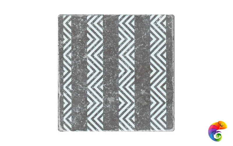 Декор BLACK MARBLE MOTIF №8 (Черный) 10X10