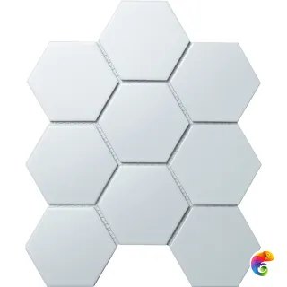 Кер. мозаика Hexagon big White Matt (FQ31000/SBH1005) 256х295х6