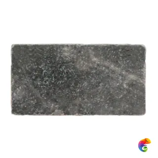 Плитка BLACK MARBLE TUMBLED (Черный) 7,5X15X1, натур.мрамор