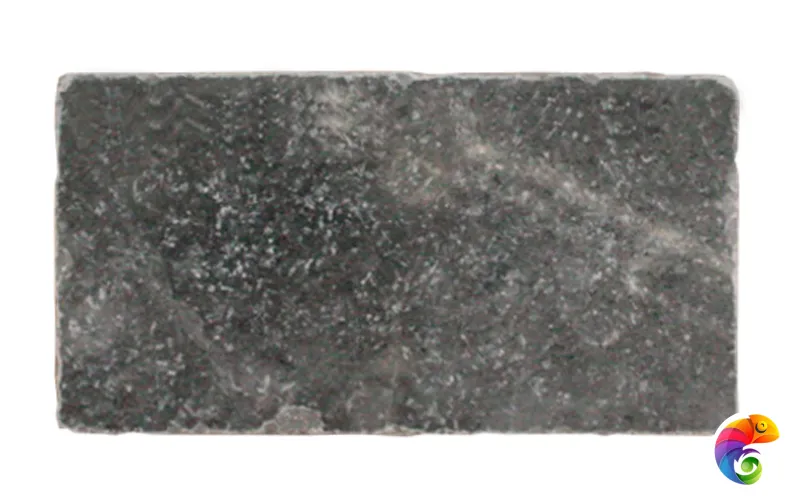 Плитка BLACK MARBLE TUMBLED (Черный) 7,5X15X1, натур.мрамор