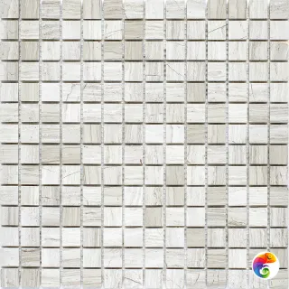 Мозаика 20X20 Grey Polished (JMST026) 305X305X4, натур. мрамор