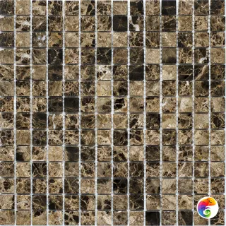 Мозаика 20X20 Dark Emperador Polished (JMST023) 305X305X4, натур. мрамор