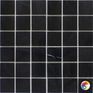 Мозаика 48X48 Black Polished (JMST056) 305X305X4, натур. мрамор