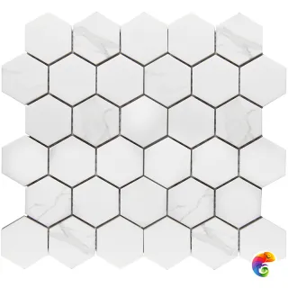 Кер. мозаика Hexagon small Carrara Matt (PMMT83017) 265х278х6