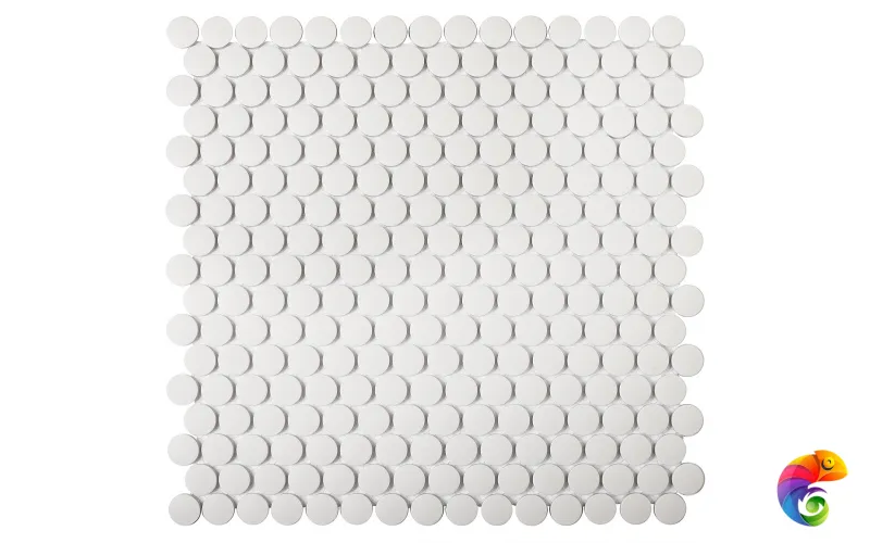 Кер. мозаика Penny Round White Antislip (JNK81011) 315х309х6