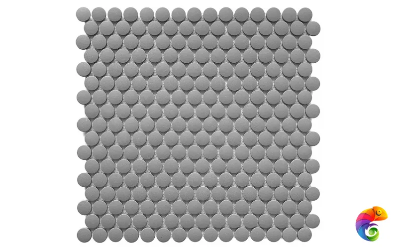 Кер. мозаика Penny Round Dark Grey Antislip (JNK82021) 315х309х6
