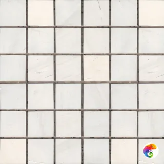 Мозаика 48X48 VMw Tumbled (300X300X8), натур. мрамор