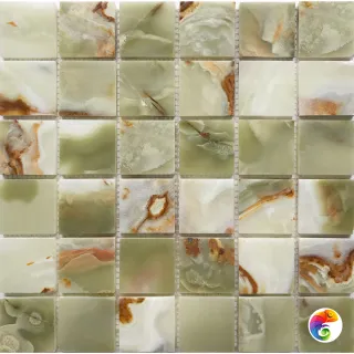 Мозаика 48х48 Green Onyx (JMST21206) 305X305X7, натур. мрамор