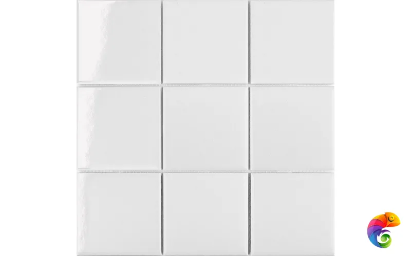 Кер. мозаика 97x97 White Glossy (MH33800) 300х300х6