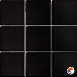 Кер. мозаика 97x97 Black Matt (MH80110) 300х300х6