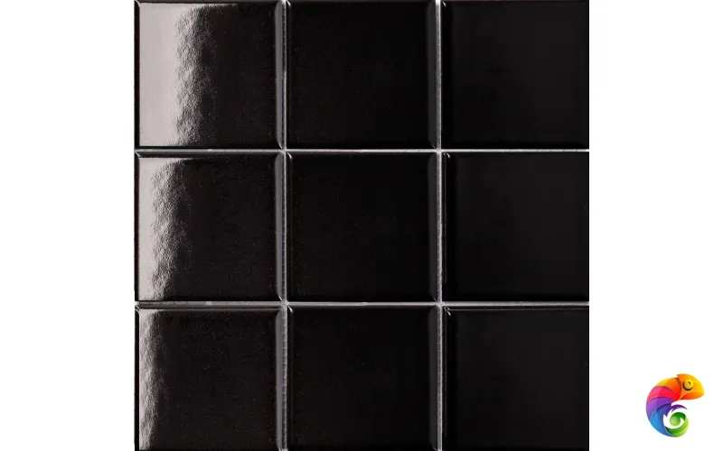 Кер. мозаика 97x97 Black Glossy (MH84000) 300х300х6
