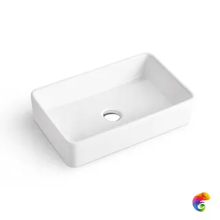 Раковина STARO KEOPS BLANCO BRILLO 58х37х13 накладная белая глянцевая