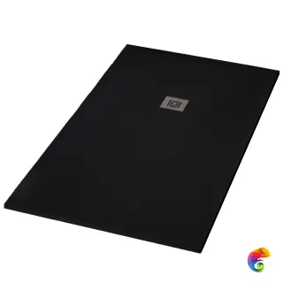 Душевой поддон LITE 100х80х3 сm Black