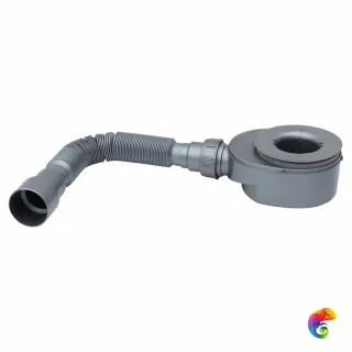 Сифон с гидрозатвором для душевых поддонов STAROHOME серый D 90мм