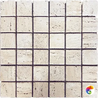 Мозаика 48х48 Travertine Light (JMST2503) 305X305X7, натур. мрамор