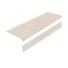 Ступень L керамогранит LIMESTONE CREMA 32X120 AS с подступенником