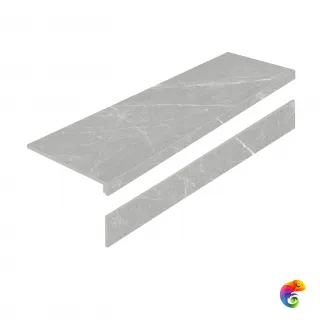 Ступень L керамогранит DAKOTA GRIS 32X120 AS с подступенником