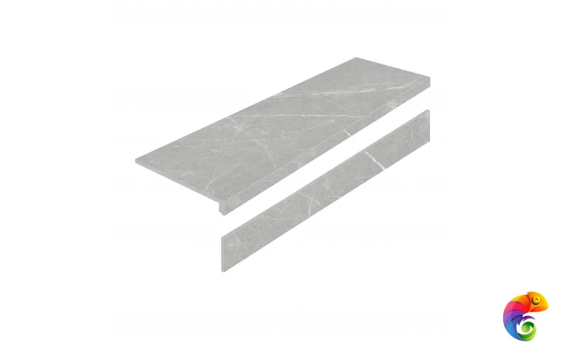 Ступень L керамогранит DAKOTA GRIS 32X120 AS с подступенником