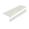 Ступень L керамогранит MYSTICAL CHARM BIANCO 32X120 MATT с подступенником