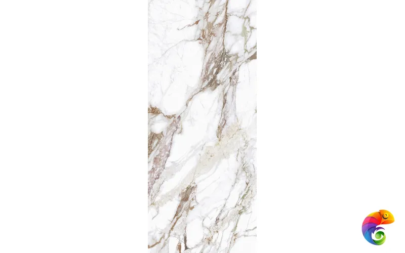Слэб керамический CALACATTA ROSE 2780х1200х6мм HIGH GLOSSY