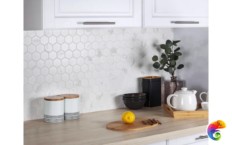 Кер. мозаика Hexagon small Carrara Matt (PMMT83017) 265х278х6