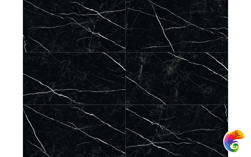 Плитка Nero Marquina 60x120 High Gloss (2 шт.в уп)