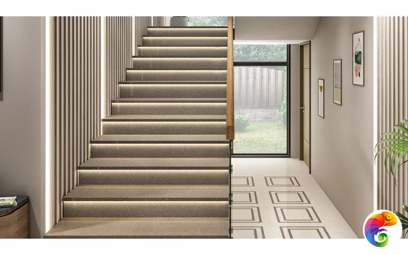 Слэб керамический GRAVEL OLIVE 2400x800x15мм Polished