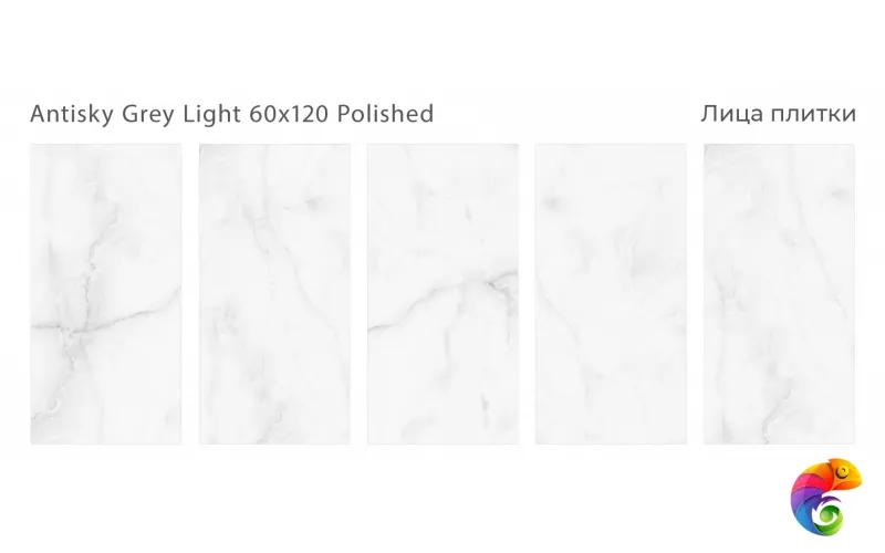Плитка Antisky Grey light 60x120 Polished (2 шт.в уп)