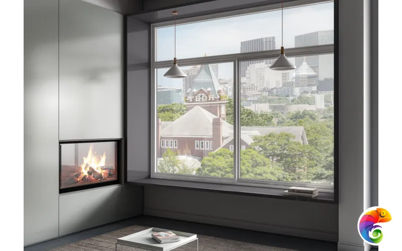 Слэб керамический DARK GREY 2400x800x15мм Polished уценка -10%