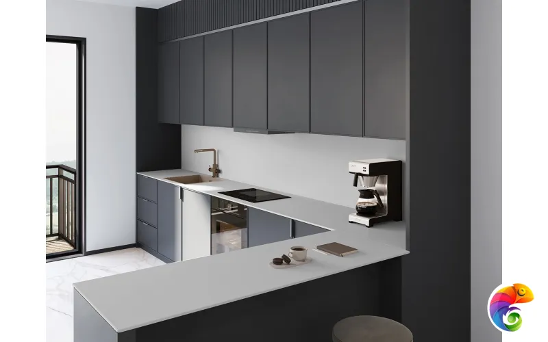 Слэб керамический MONO GREY 1600х3200х12мм MATT