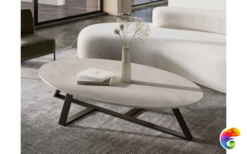 Слэб керамический TRAVERTINE GREY 1600х3200х12мм MATT CARVING