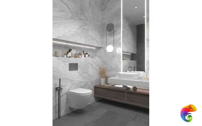 Плитка Imperial Grey Carving Satin 60x120 (2 шт.в уп)