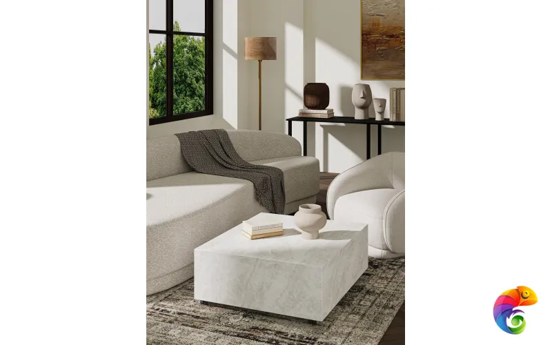 Слэб керамический TAJ MAHAL BIANCO 800х3200х12мм MATT