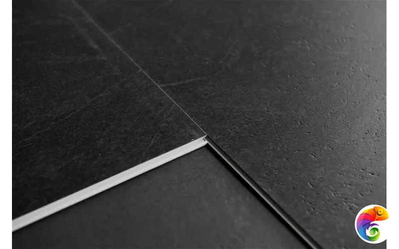 Кварцвинил SPC 610*305*4 мм цвет Черный базальт 4 мм, 0,3 мм, 43 класс
