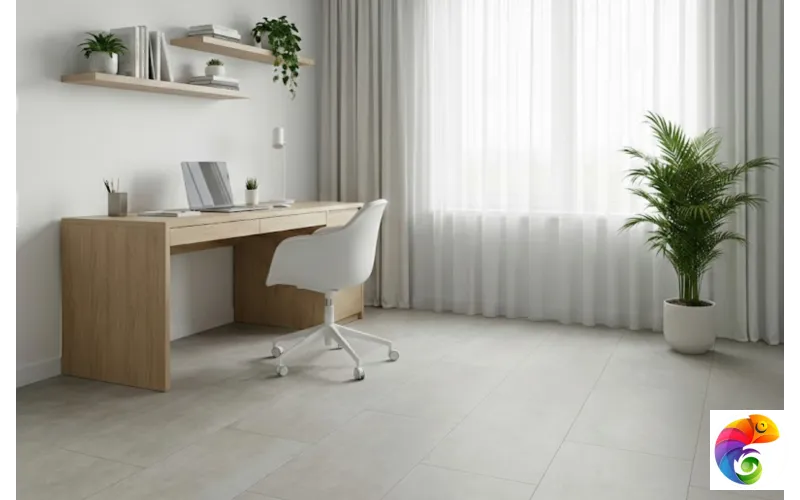 Кварцвинил SPC 610*305*4 мм цвет Бетон Салация 4 мм, 0,3 мм, 43 класс