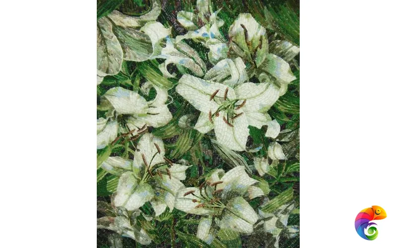 IRIDA панно художественное ЛИЛИИ 00-00167624  Irida Art irida Стеклянная мозаика