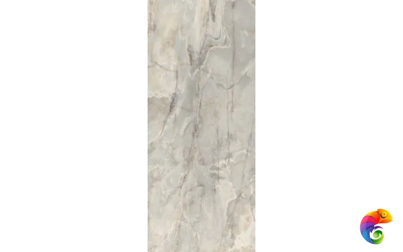 ONYX&MORE SILVER ONYX GLOSSY 6MM 120X280 R 766033 120x280 Casa Dolce Casa ONYX MORE Неглазурованный керамогранит