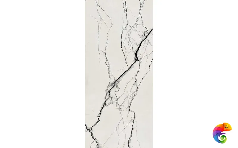 B&W BREACH HIGH-GLO 6MM 120X280 RET 765533 280x120 Floor Gres B w marble Неглазурованный керамогранит