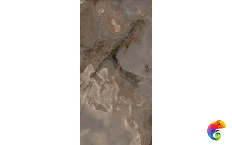 REVES DE REX CHOCO GLOSSY 6MM 120X280 R (769924) 280x120 Глазурованный керамогранит