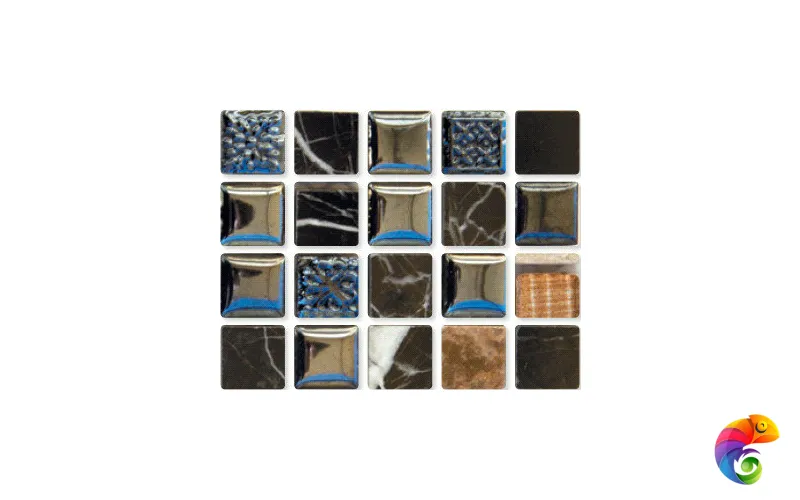 ZEUS 15,  мозаика стекло/камень/керамика (ZEUS 15) 30x30 Натуральный камень