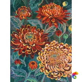 IRIDA панно художественное ХРИЗАНТЕМЫ (00-00167543)