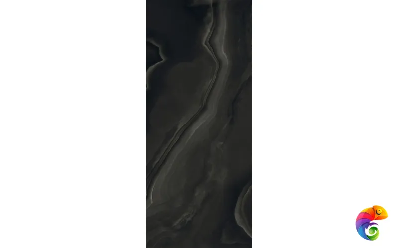 ECCENTRIC LUXE SMOKY BL GLOSSY 6MM 120X280R (778820) 280x120 Неглазурованный керамогранит