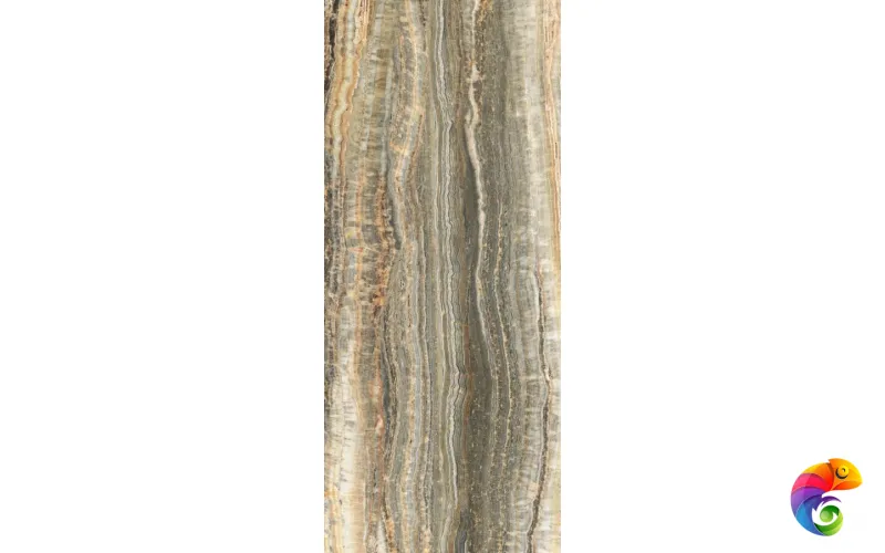 ECCENTRIC LUXE CARAMEL GLOSSY 6MM 120X280R (778824) 280x120 Неглазурованный керамогранит