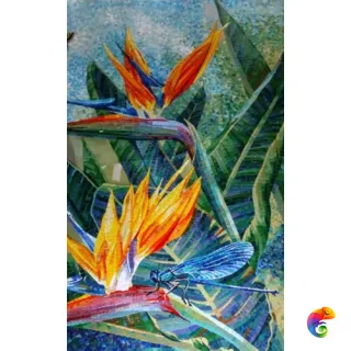 IRIDA панно художественное ЭКЗОТИЧЕСКИЕ ЦВЕТЫ (00-00131993) 241x201.8