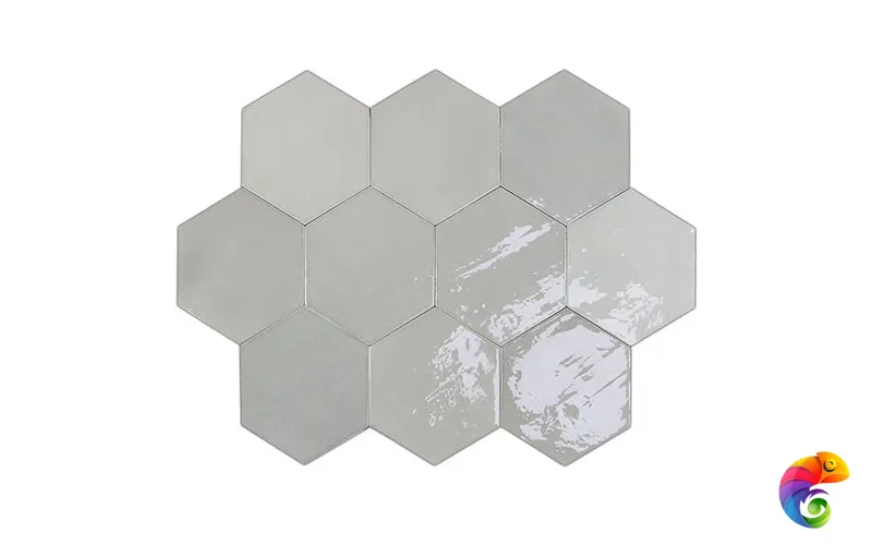 Zellige Hexa Grey (122079) 12.4x10.8 Глазурованная керамическая плитка