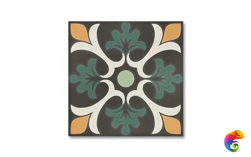 SYNC CLOVER GREEN 125639 15x15 DNA TILES SYNC Глазурованный керамогранит