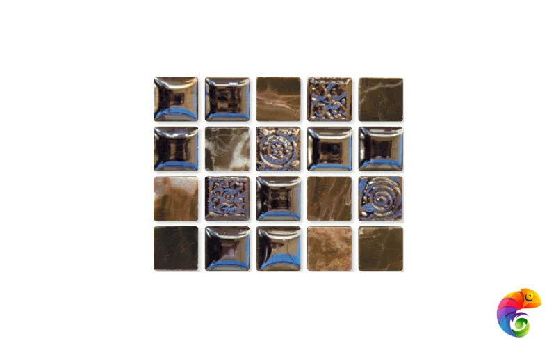 HERACLES 15,  мозаика стекло/камень/керамика (HERACLES 15) 30x30 Натуральный камень