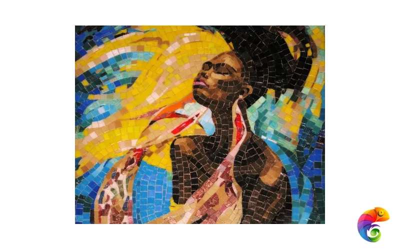 IRIDA панно художественное АФРИКАНКА 00-00167560  Irida Art irida Стеклянная мозаика