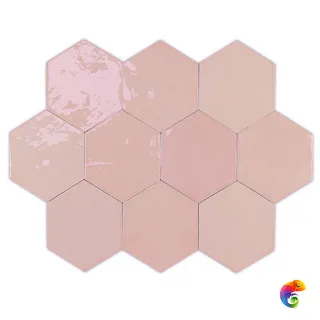 Zellige Hexa Pink (122082) 12.4x10.8